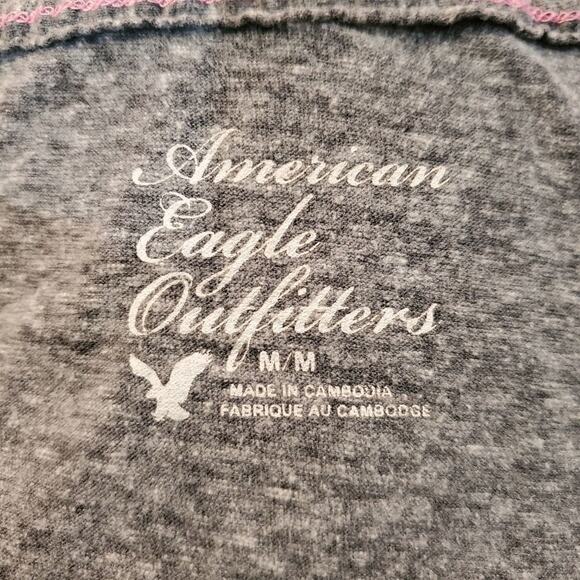 American eagle outfitters medium women's gray tee - Picture 4 of 8